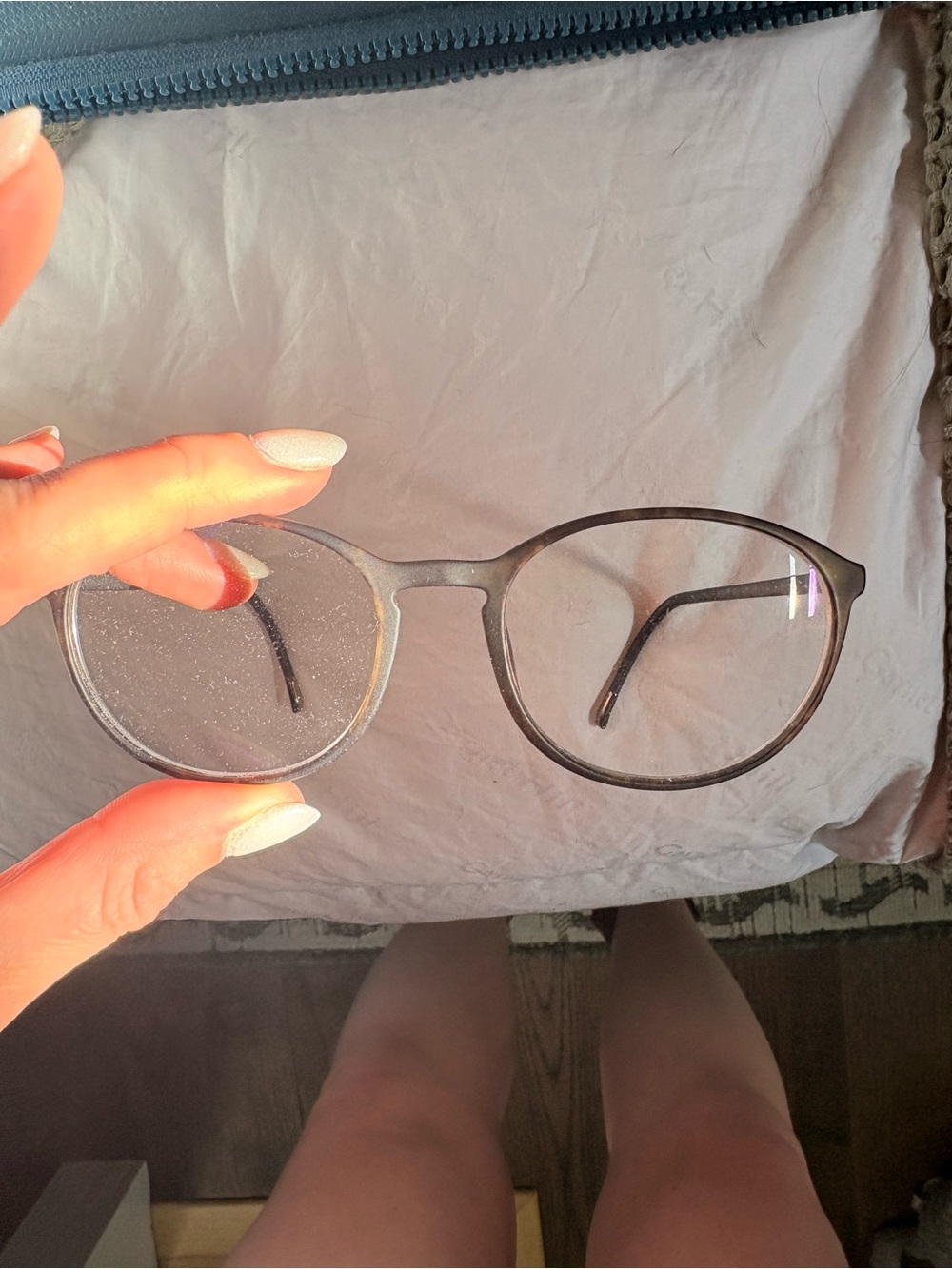 Silouette Round Metal Frame Eyeglasses in Gunmetal Gray